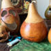 The back of the gourds shows that I've engraved the names Wallace and Frankie in the gourd shells. 